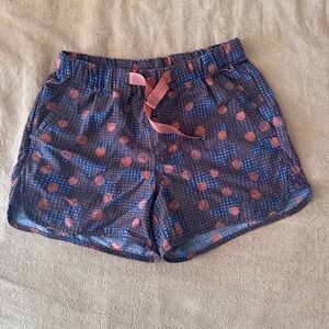 REI Blue and Pink Patterned Women's Hiking Shorts